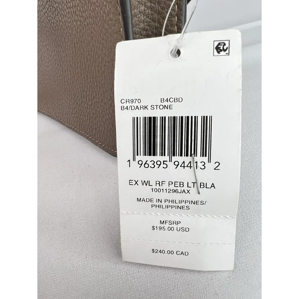 NWT Coach Bella Small Leather Crossbody Bag - Dark Stone (CR970) turnlock